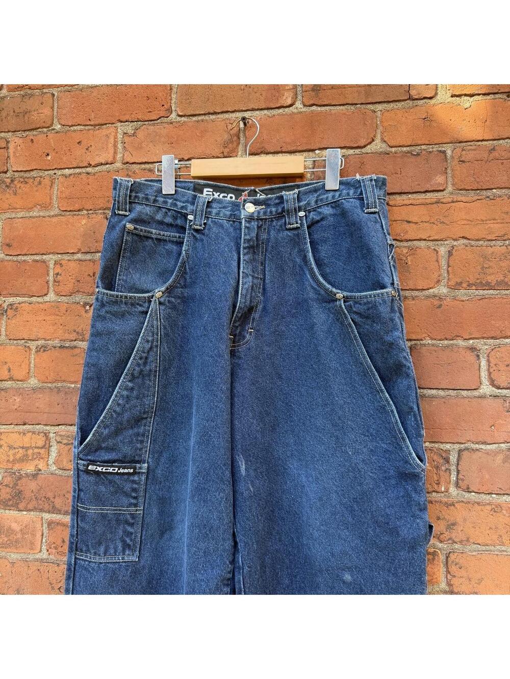 Vintage exco big pocket jeans 00s 34x32 - Picture 3 of 8